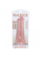 RealRock 9 Inch/10 Inch Two in One Realistic Dildo with Suction Cup, Natural Skin Tone Default Title Double Dongs